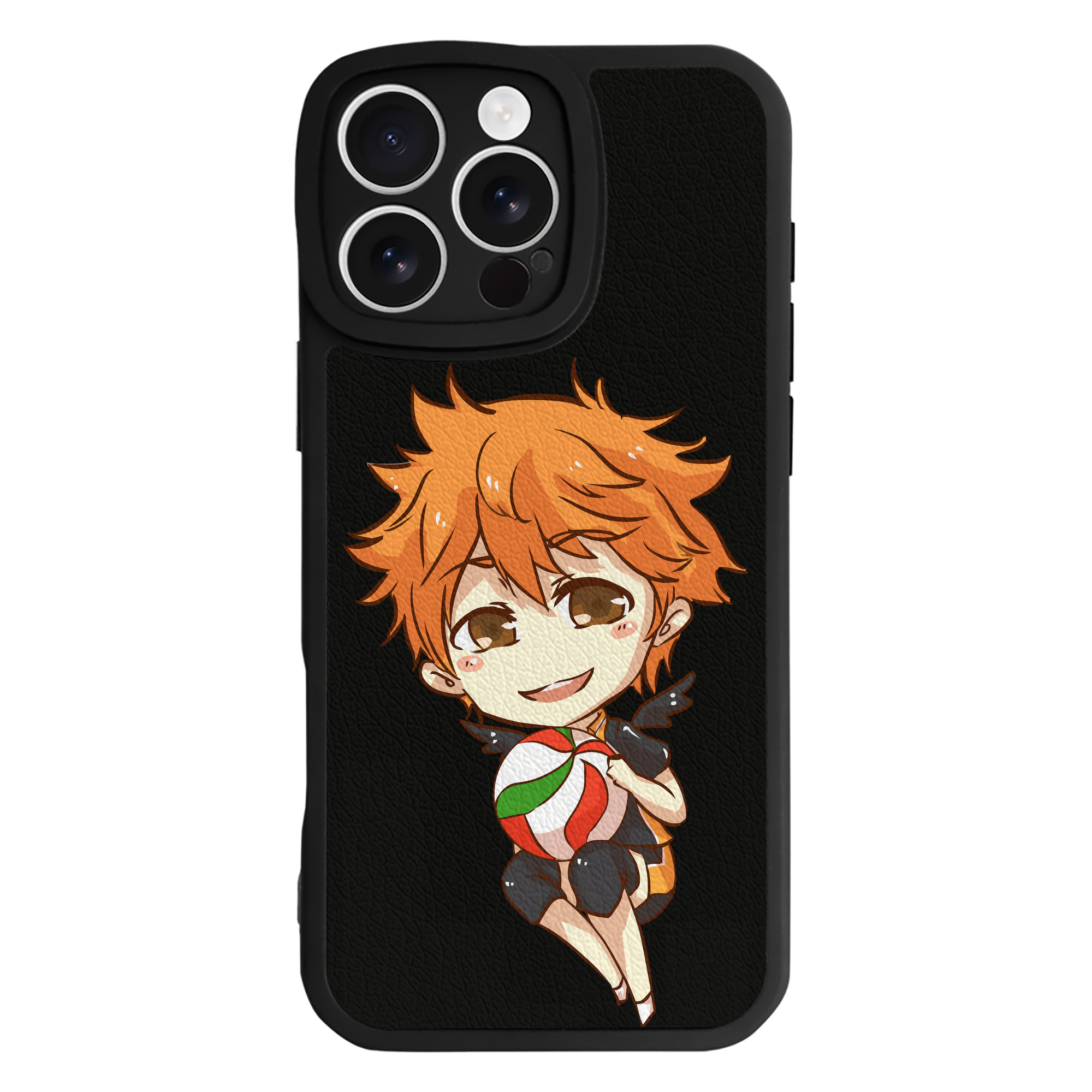 （画像用） ハイキュー!! Haikyu!! 【iPhone 16シリーズ対応】シリコンスマホケース（レザー調） 材質：シリコン